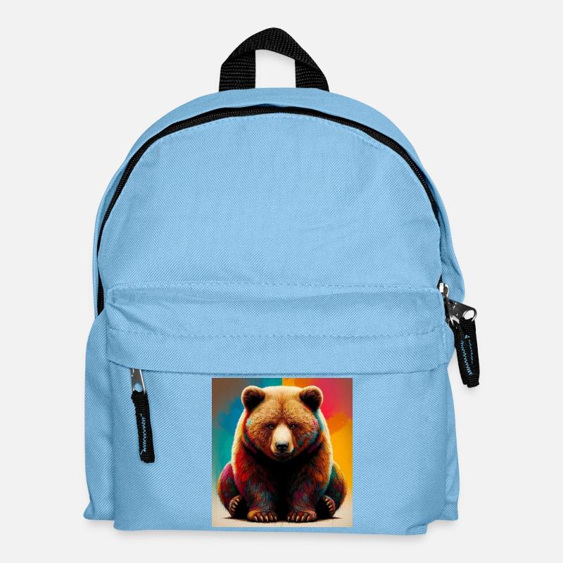 Bär - Kinder Rucksack - Hellblau