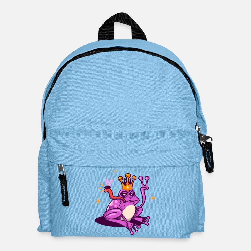 Prinz Kröte - Kinder Rucksack - Hellblau