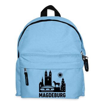 Magdeburg Silhouette - Kids' Backpack - light blue - Front
