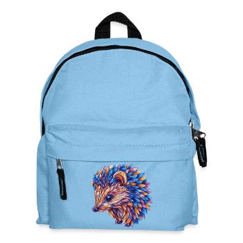 Igel Bunt - Kinder Rucksack - Hellblau - Vorne