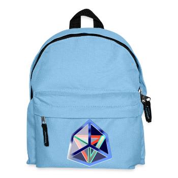 Geometrischer Move (Icy Cube) - Kinder Rucksack - Hellblau - Vorne