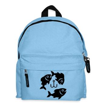 Vecteur de pêche du cercle de cercle d’hameçon - Sac à dos Enfant - bleu clair - Devant