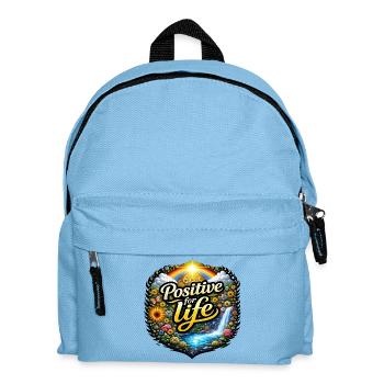 Positive for life - Kids' Backpack - light blue - Front