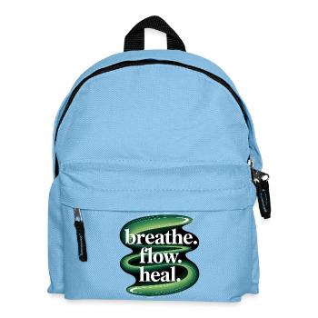 Qigong Tai Chi - Kinder Rucksack - Hellblau - Vorne