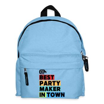 Bester Partymacher  / Best Party Maker in Town - Kinder Rucksack - Hellblau - Vorne