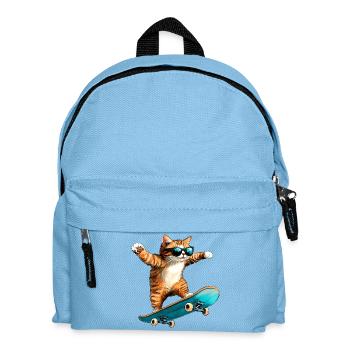 Chat patineur - Sac à dos Enfant - bleu clair - Devant