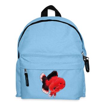 Poisson rouge Oranda de haute qualité Orange Noir - Sac à dos Enfant - bleu clair - Devant