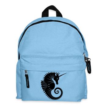 Unicorn Seahorse – Mystical Sea Creature - Kids' Backpack - light blue - Front