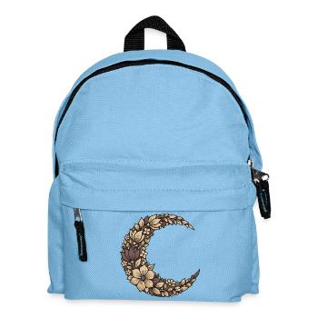 Couronne de Croissant de Fleurs - Sac à dos Enfant - bleu clair - Devant