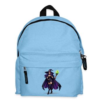 Sorcellerie violette avec bâton - Sac à dos Enfant - bleu clair - Devant