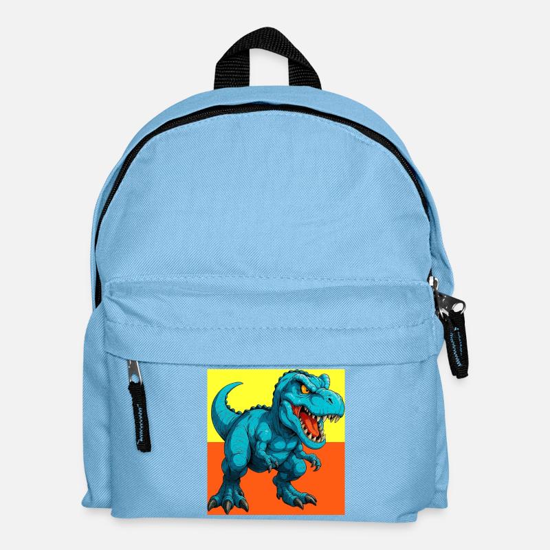 Dinosaurier - Kinder Rucksack - Hellblau