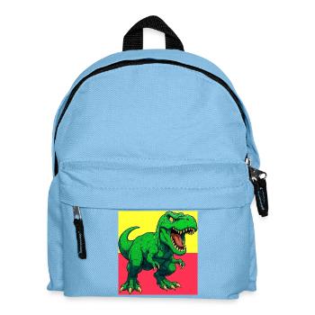 Dinosaurier - Kinder Rucksack - Hellblau - Vorne