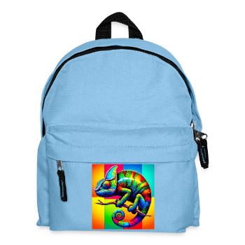 chameleon - Kids' Backpack - light blue - Front
