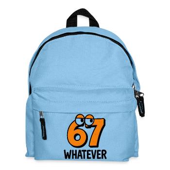 Six Seven Whatever Italian Brainrot Humor Meme  - Kinder Rucksack - Hellblau - Vorne