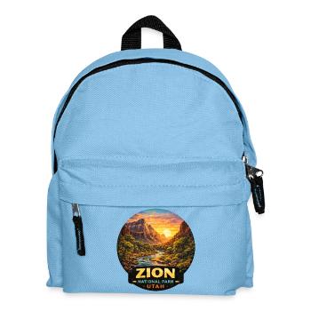 Zion National Park Utah Desert Sunset Tents - Kids' Backpack - light blue - Front