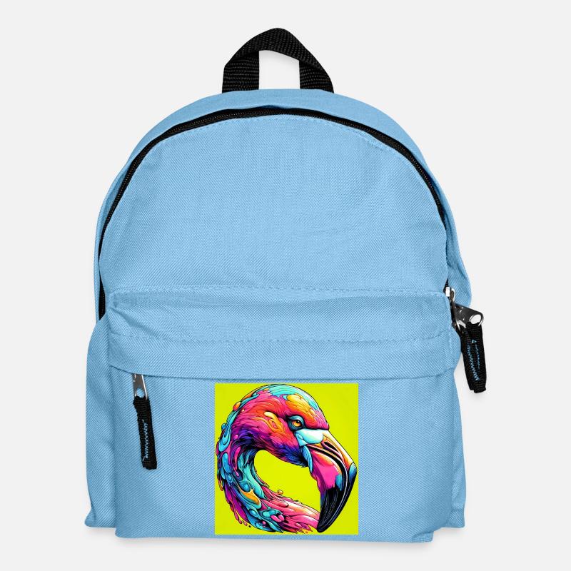 Flamant - Sac à dos Enfant - bleu clair