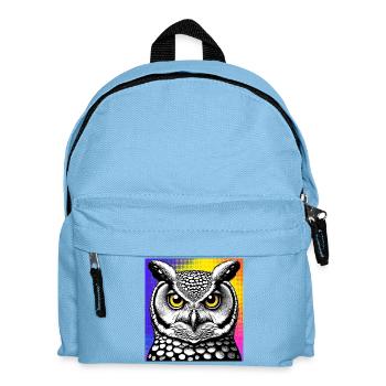 hibou - Sac à dos Enfant - bleu clair - Devant