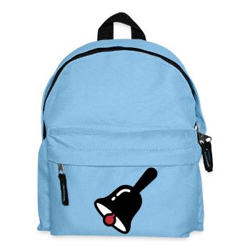 Sonnerie de cloche de l’école Rétro - Sac à dos Enfant - bleu clair - Devant