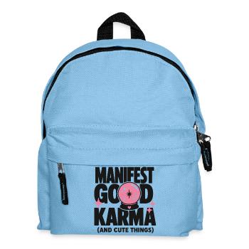 Manifest Good Karma Design mignon - Sac à dos Enfant - bleu clair - Devant