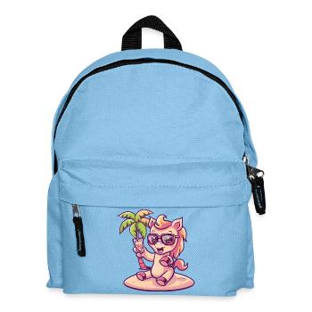 Horse Summer Palm Tree - Kids' Backpack - light blue - Front