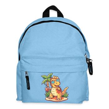 Dinosaur stegosaurus palm tree - Kids' Backpack - light blue - Front