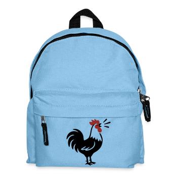 Logo de la ferme Rooster Crows - Sac à dos Enfant - bleu clair - Devant