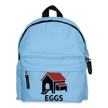 Insigne des œufs de poulailler - Sac à dos Enfant - bleu clair - Devant
