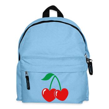 Paire de cerises de style rouge-vert - Sac à dos Enfant - bleu clair - Devant