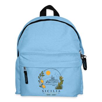 Sizilien Küstenidylle - Kinder Rucksack - Hellblau - Vorne