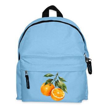 Orangen Aquarell Obstzweig - Kinder Rucksack - Hellblau - Vorne