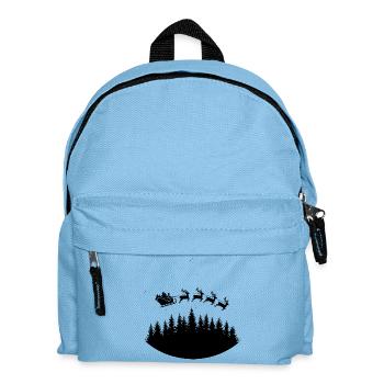 Santa Claus Sleigh Reindeer - Kids' Backpack - light blue - Front
