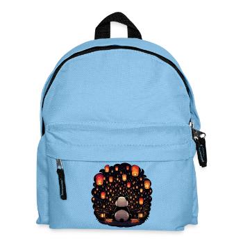 Panda Lantern Festival in the Moonlight - Kids' Backpack - light blue - Front