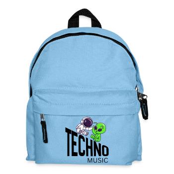 Cosmic Buddy: Astronaut & Alien - Kids' Backpack - light blue - Front