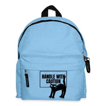 Cat Caution Tee - Kids' Backpack - light blue - Front