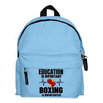 Funny Boxing Gift for Boxer and Boxing Coach - Kids' Backpack - light blue - Front
