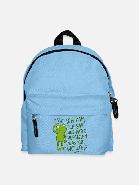 Ich kam ich sah und hatte vergessen was ich wollte - Kinder Rucksack - Hellblau