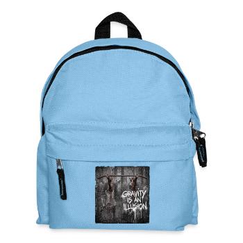 Kreide Tagging am Reck - Kinder Rucksack - Hellblau - Vorne