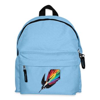 Bunter Vogel Schwalbe - Kinder Rucksack - Hellblau - Vorne