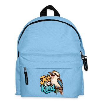 Großes Lachen - Kinder Rucksack - Hellblau - Vorne