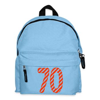 70. 70 ANS. 70e ANNIVERSAIRE. ANNIVERSAIRE 70 ANS. - Sac à dos Enfant - bleu clair - Devant