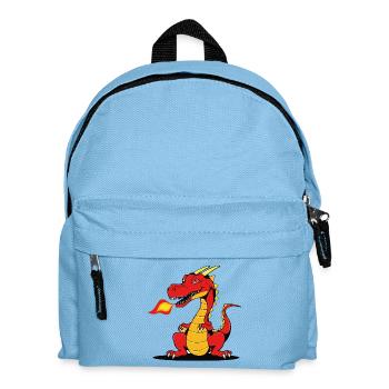 Strong as a dragon through everyday life - Kids' Backpack - light blue - Front
