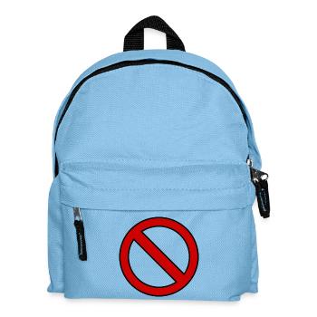 Idée de cadeau d'enseigne interdite - Sac à dos Enfant - bleu clair - Devant