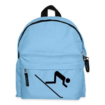 ski - Kinder Rucksack - Hellblau - Vorne