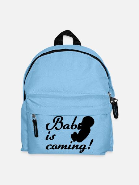 Baby is coming Geburt, Schwangerschaft, Geschenke - Kids' Backpack - light blue