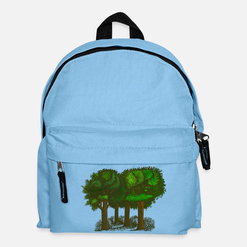 Forest - Kids' Backpack - light blue