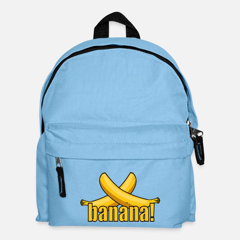 banane! - Sac à dos Enfant - bleu clair