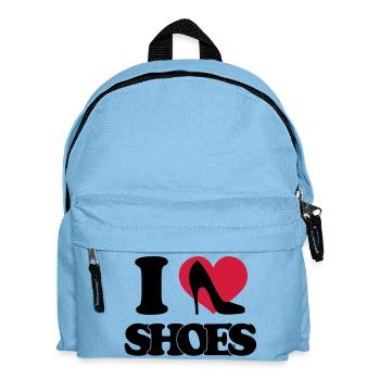 I love shoes - Kids' Backpack - light blue - Front