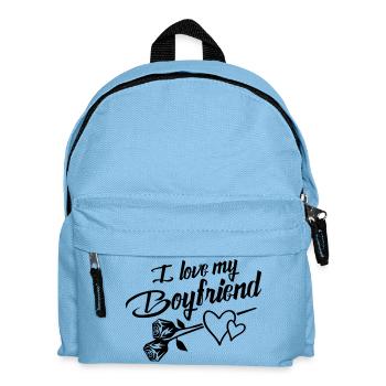 i love my boyfriend design - Kinder Rucksack - Hellblau - Vorne