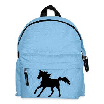 Cheval Pur-sang Arabian Gallop, noble Asil Arabian - Sac à dos Enfant - bleu clair - Devant