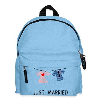 JUST MARRIED. MARRIED. LONG LIVE THE MARYS - Kids' Backpack - light blue - Front